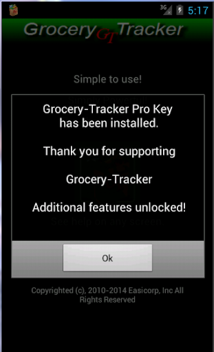 Grocery-Tracker ProKey