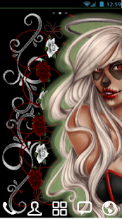 Lastest Sugar Skull Beauty GO THEME APK for Android