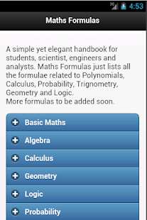 Maths Formulas