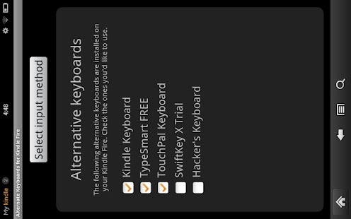 Alternate Keyboards for Kindle