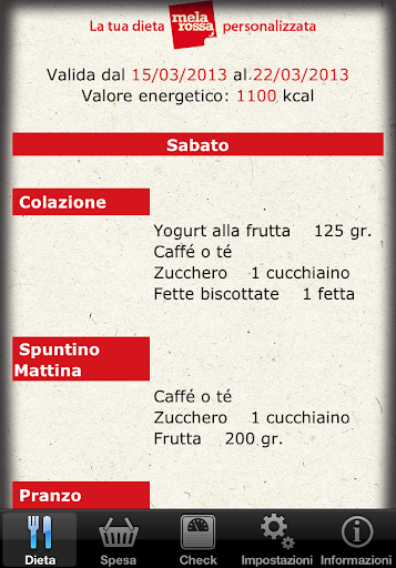 【免費健康App】La tua dieta personalizzata-APP點子