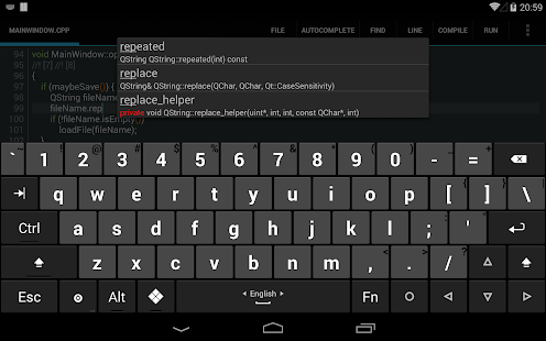  C4droid - C/C++ compiler & IDE- 스크린샷 미리보기 이미지  