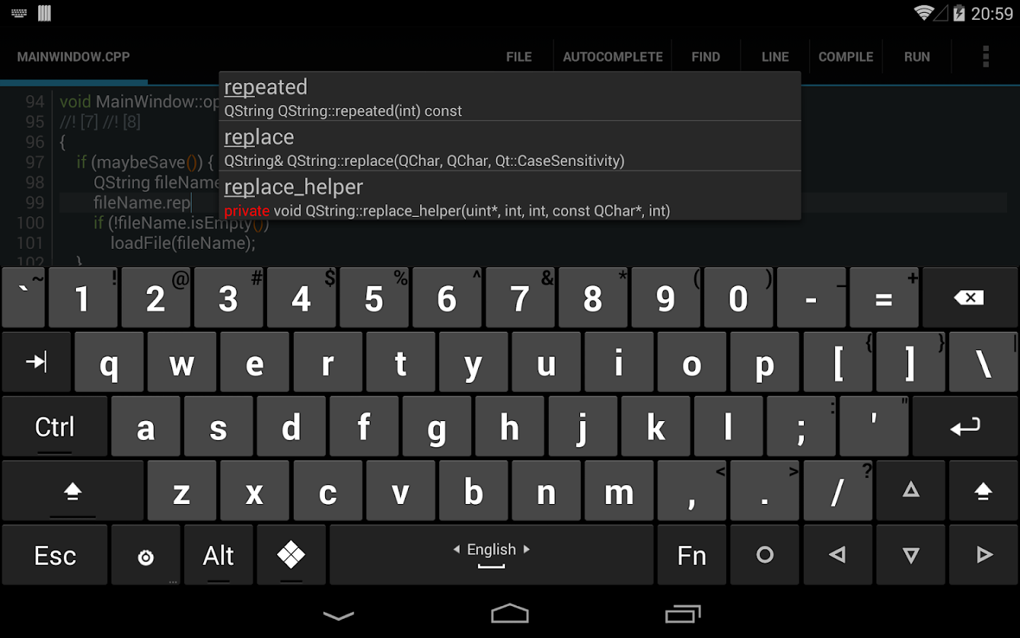   C4droid - C/C++ compiler & IDE- 스크린샷 