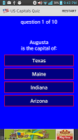 US Capitals Quiz APK capture d'écran Thumbnail #5