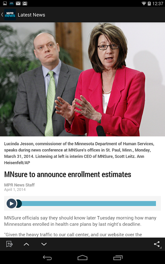   MPR News – Capture d'écran 