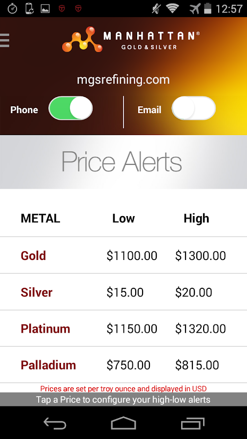 Precious Metal Prices Android Apps on Google Play