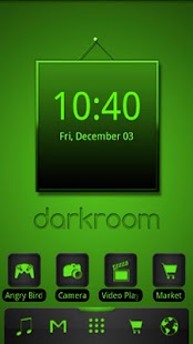 Lastest ADW Theme Darkroom Green APK