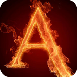 The fiery letter A LWP 1.0