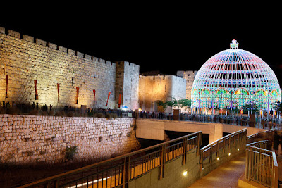 The Jerusalem Festival of Light offers dozens of installations and displays throughout the Old City.