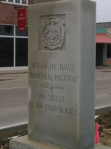 Jefferson Davis Memorial Highway Historic Marker