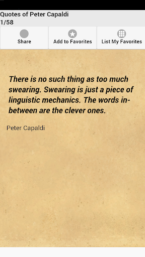 Quotes of Peter Capaldi