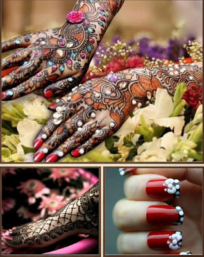 Nail Art Mehndi Designs