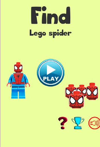 Lego spider faces find game
