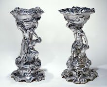 Two salt-cellars, one with Cain and Abel, and one with the Sacrifice of Isaac