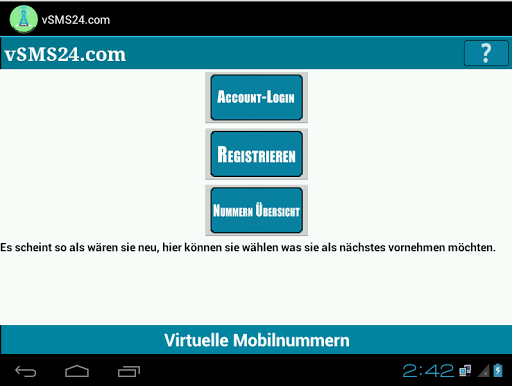 vSMS24.com-Virtuelle Mobil Nr.