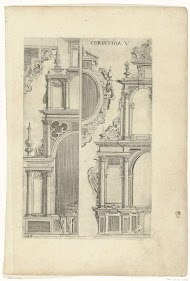 Twee halve epitafen en twee halve altaarstructuren