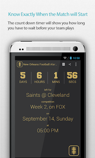 New Orleans Football Alarm Pro