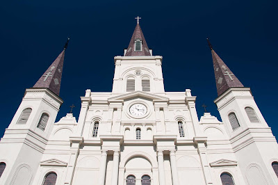 St. Louis Cathedral at Jackson Square in Vieux Carre, New Orleans.