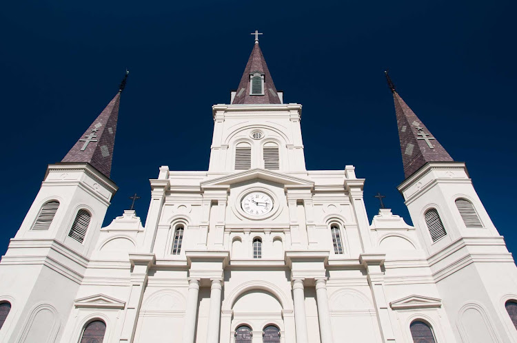 St. Louis Cathedral at Jackson Square in Vieux Carre, New Orleans. 