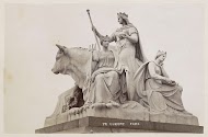 Beeldengroep aan de voet van het Albert Memorial in Londen: Europa