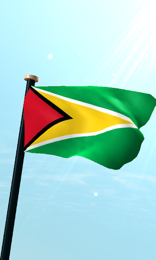 Guyana Flag 3D Live Wallpaper