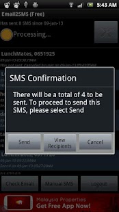 Email2SMS (Free) Screenshots 4