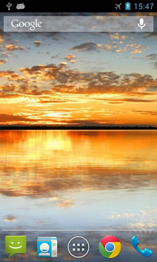 Sunset Lake Live Wallpaper