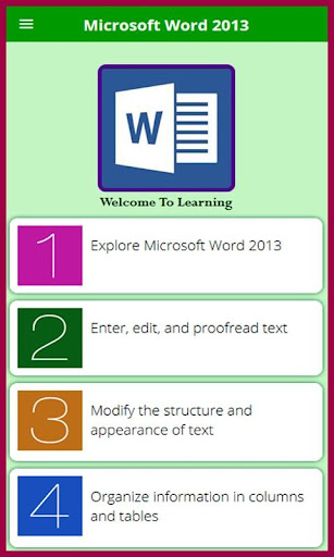 Learn Basic Word 2013 Tutorial