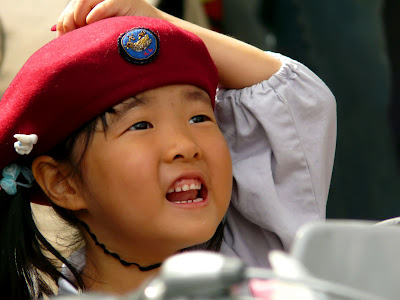 Niña japonesa en la guardería