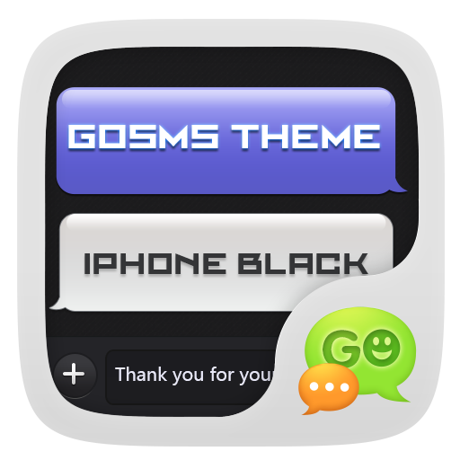 GO SMS Pro IPhoneBlack ThemeEX LOGO-APP點子