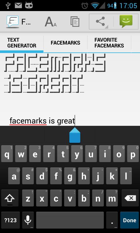 Facemarks (♥ NEW text art) Screen 3