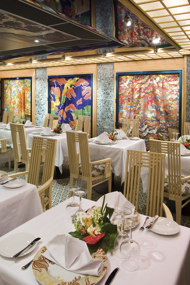 The Samsara restaurant, on deck 3 of Costa Serena.