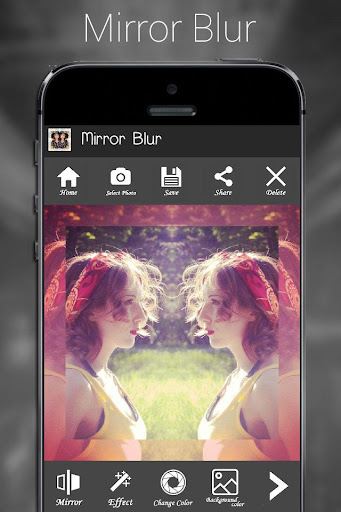 【免費攝影App】Mirror Blur - Photo Editor-APP點子