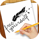 Learn to Draw Tattoo Fonts mobile app icon
