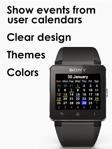 Calendar for SmartWatch