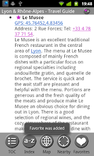 Lyon & Rhône-Alpes Guide & Map Screenshots 4