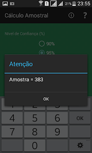Lastest Cálculo Amostral para Pesquisa APK for Android