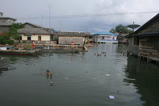 Village de Maisons sur l'eau