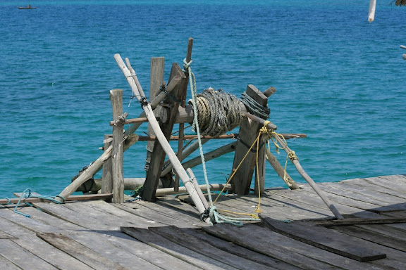Les amarres du Kelong