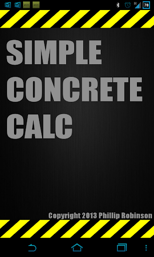 Simple Concrete Calculator