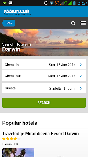 Darwin Hotels Comparison