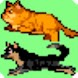 Cat and Dog Run on Status bar