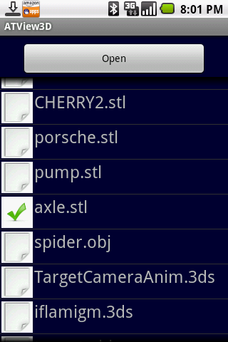 3D Viewer Screen 3
