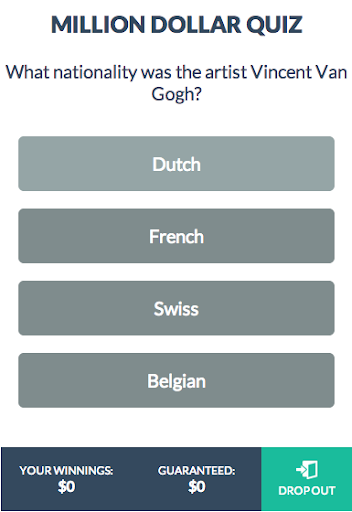 【免費解謎App】Million Dollar Quiz-APP點子