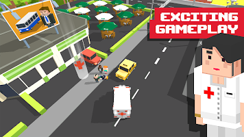 Ambulance Blocky APK Ảnh chụp màn hình #3