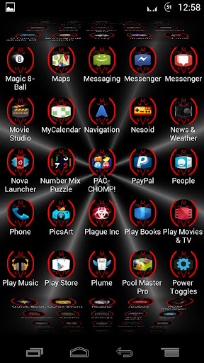 【免費個人化App】Red Batcons Launcher Icons-APP點子