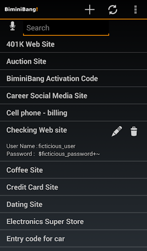 BiminiBang Password Manager