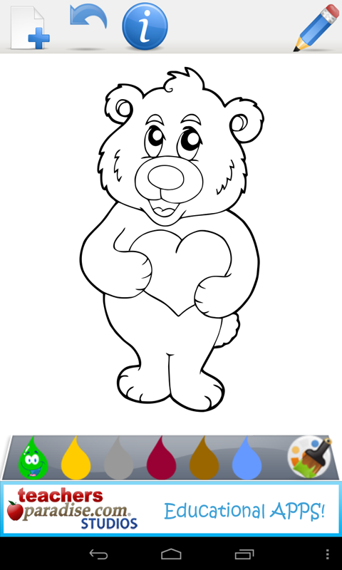Valentines Game Coloring Book Screen 3