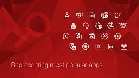 Minimalistic Icons | Red poster 8