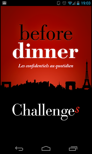 Challenges Before Dinner